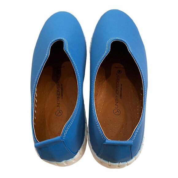 UNITY IN DIVERSITY Seamless Women's Slip-On Blue Comfy Loafers Sneakers NEW 38 - Picture 6 of 7